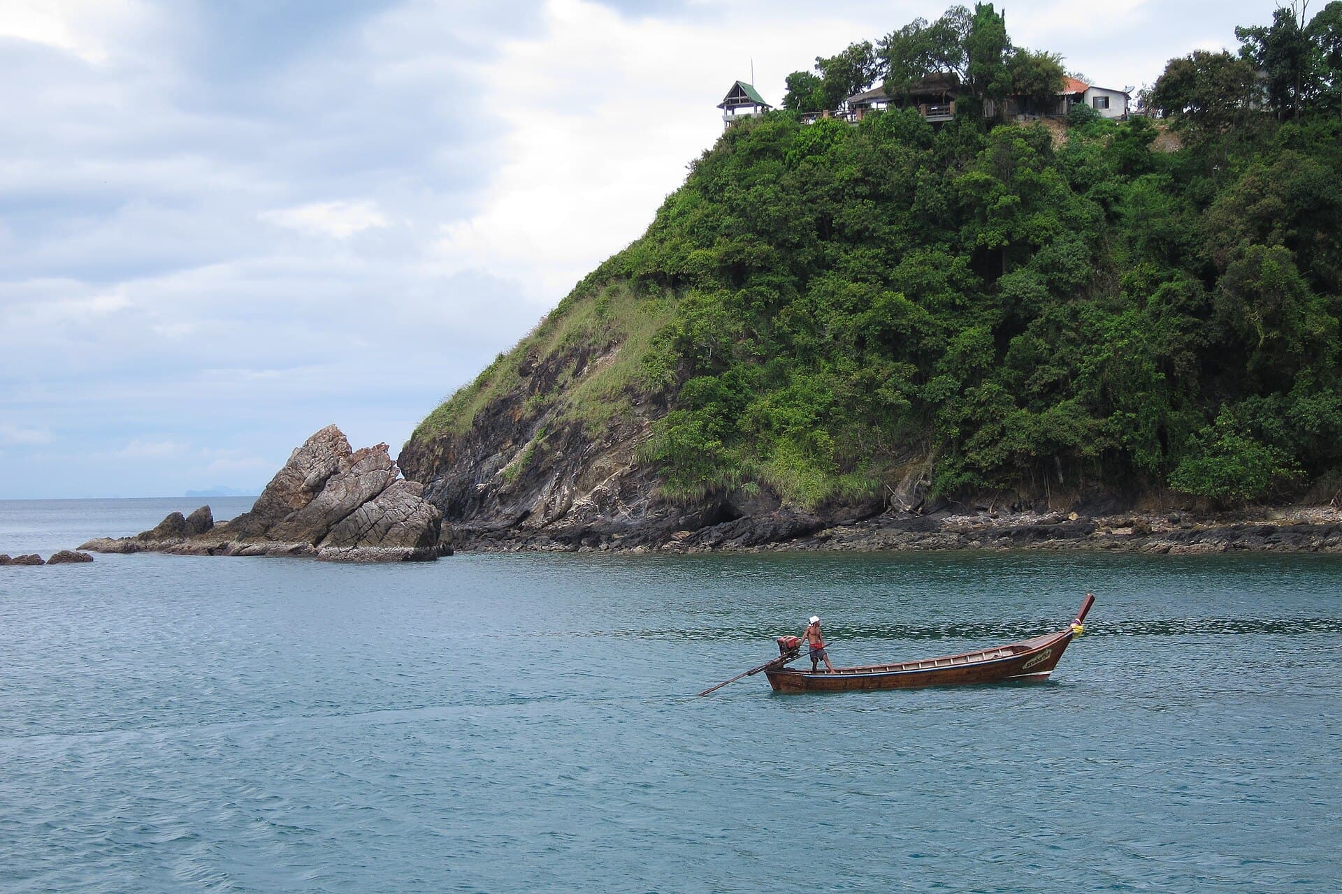 Private longtail boat off Koh Lanta, Krabi, Thailand